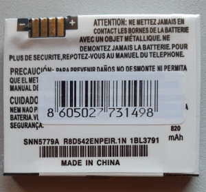 Baterija BC70 za Motorola E6, E6E, Z8, Z9, Z10, A3300, A1800, V750 - Img 2