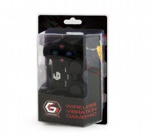 Bežični gamepad sa dvostrukom vibracijom, PS2, PS3, PC Gamepad, Joypad, Gembird JPD-WDV-01, crni - Img 3
