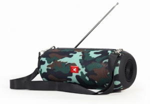 Bluetooth zvučnik s akumulatorom Gembird SPK-BT-17-CM, 2x5W, mikrofon - handsfree, FM, USB, SD, AUX + antena - Img 2