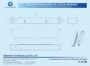 Elektromagnetna brava YM-280H (LED), jedna vrata, do 280 kg - Img 4
