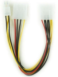 Internal power kabl with 5 1/4 connector and ATX connector 15cm, Gembird CC-PSU-4 - Img 2