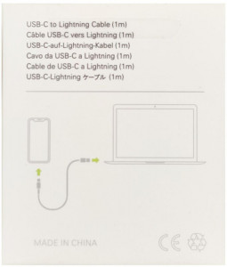 Kabl 20W PD Type-C na Lightening 8-pin, Gembird CCP-AMCM-AMLM-1.0M, USB 3.0, 1m, beli - Img 2