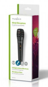 Karaoke mikrofon Nedis MPWD15BK, 6.35mm -75 dB+/-3dB Sensitivity, 80 Hz-12 kHz, kabl 5.0m - Img 3