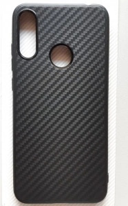 TPU CARBON 0.3mm ultra tanka maska za Huawei Honor 8A, Y6 Pro 2019 (6.09"), crna
