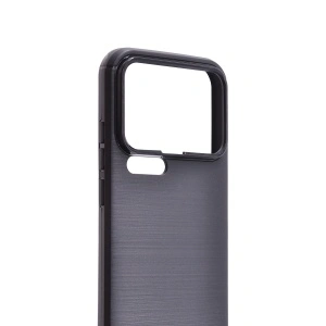 TPU maska BRUSHED za XIAOMI 17 PRO 2025 (6.30") crna - Img 2