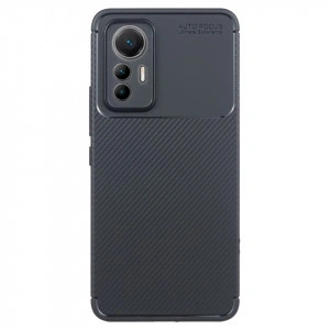 TPU maska CARBON za Xiaomi Mi 12 Lite, Xiaomi 12 Lite (6.55") crna