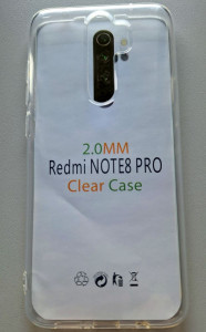 TPU maska Clear Solid za Xiaomi REDMI Note 8 Pro 2019 (6.53") providna