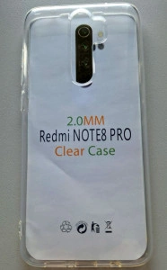 TPU maska Clear Solid za Xiaomi REDMI Note 8 Pro 2019 (6.53") providna