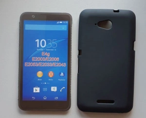 TPU maska Pudding Za Xperia E4G, crna