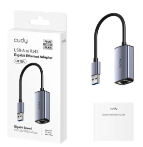 USB 3.0 ethernet adapter Cudy UE10A Fast Ethernet LAN adapter 10/100/1000, USB mrezna kartica - Img 2