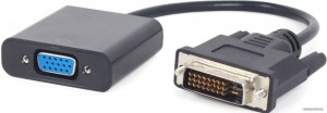 Adapter DVI-D Dual Link 24+1 na VGA ženski Gembird AB-DVID-VGAF-01