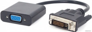 Adapter DVI-D Dual Link 24+1 na VGA ženski Gembird AB-DVID-VGAF-01