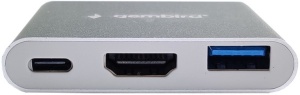Adapter USB Type-C na HDMI 4K - 30Hz, Gembird A-CM-HDMIF-05 ** plus USB 3.0 - Img 2