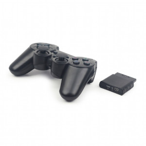 Bežični gamepad sa dvostrukom vibracijom, PS2, PS3, PC Gamepad, Joypad, Gembird JPD-WDV-01, crni - Img 4