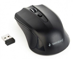 Bežični miš WiFI GEMBIRD MUSW-4B-04 **, 2,4GHz opticki USB 800-1600Dpi black 99mm - Img 3
