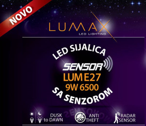 Led sijalica sa senzorom E27 LUME27-9W 6500K 810 lm 220VAC - Img 2