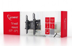 Nosač TV tilt 17 - 37" Gembird WM-37T-01, VESA 200 x 200 max - Img 2