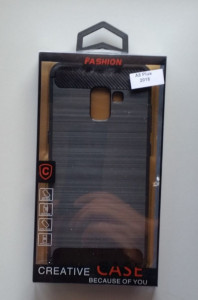TPU maska BRUSHED za SM-A730F GALAXY A8 PLUS 2018 BLACK - Img 2