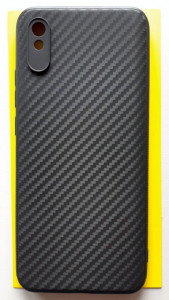TPU maska CARBON 0.3mm ultra tanka za Xiaomi Redmi 9A 2020 (6.53") crna