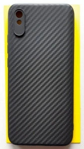 TPU maska CARBON 0.3mm ultra tanka za Xiaomi Redmi 9A 2020 (6.53") crna