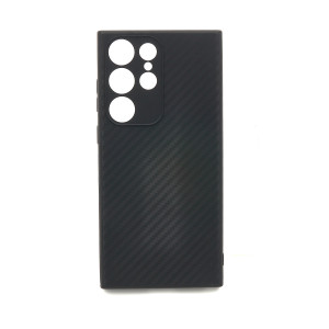TPU maska CARBON 0.3mm za SAMSUNG SM-S918B, Galaxy S23 Ultra 2023 (6.8") CRNA