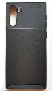 TPU maska CARBON za Samsung SM-N970F, Galaxy Note 10 2019 (6.3"), crna