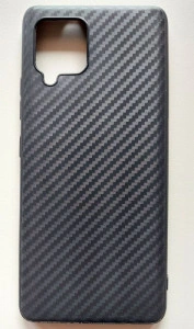 TPU maska CARBON za SM-A425F, Galaxy A42 4G 2021 (6.6") crna
