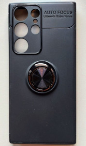 TPU maska MAGNET RING za SAMSUNG SM-S918B, Galaxy S23 Ultra 2023 (6.8") CRNA