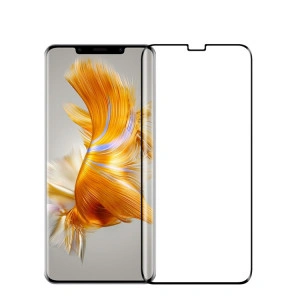Zaštitno kaljeno staklo 5D Full Glue za Huawei Mate 50 Pro 2022 (6.74") zakrivljeno, crni rub