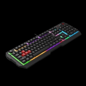 Žična gejmerska tastatura USB A4tech A4-B135N, svetleća NEON LED, crna, USB konekcija, US raspored - Img 2