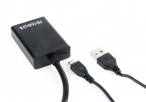 Adapter VGA na HDMI plus audio Gembird A-VGA-HDMI-01, VGA adapter cable, 0.15 m, crni - Img 4