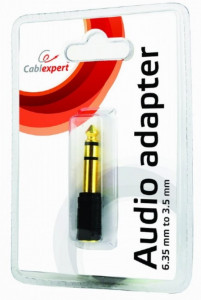 Audio adapter 1x6,35mm muški na 1x3,5mm ženski, Gembird A-6.35M-3.5F, pozlaćeni konektori - Img 2