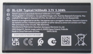 Baterija BL-L5H, BL-L5J za Nokia N105 2023, N125 2023, N150 2023