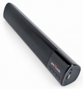 Bluetooth zvučnik soundbar Gembird SPK-BT-BAR400-01, 2x5W USB, SD, AUX, mikrofon, black - Img 1