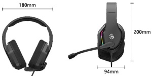 Gejmerske slušalice s mikrofonom, A4Tech A4-G260 Bloody, 7.1 SURROUND, 50mm/16ohm, RGB, USB povezivanje - Img 4