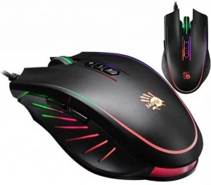 Gejmerski miš A4Tech A4-Q81-CURVE Bloody, NEON X-Glide, 500-3200 Dpi, USB