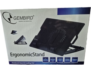 Kuler, Hladnjak, Postolje za hladjenje laptopa GEMBIRD N2000IV, 15-17 180mm Fan-CONTROL, 2xUSB, 365x265mm, Ergo Stand - Img 4