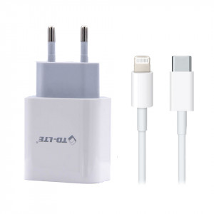Punjač za IPhone 20W/3A + Type-C na IPhone Lightning cable, TD-LTE PD PA133 - Img 2