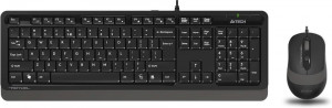 Tastatura žična plus miš USB A4tech Fstyler A4-F1010 , YU-LAYOUT + mis USB žično povezivanje, Grey - Img 2