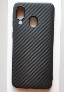 TPU maska 0.3mm CARBON za Samsung SM-A405F Galaxy A40 2019 (5.9") crna
