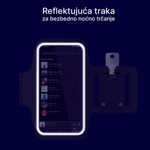 Univerzalna futrola oko ruke, za telefone dijagonale ekrana 6.3 - 6.7" (Crna) - Img 3
