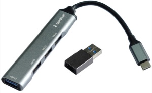 USB HUB, Type-C plus USB A na USB 3.0 četiri porta, Gembird UHB-U3P4-05