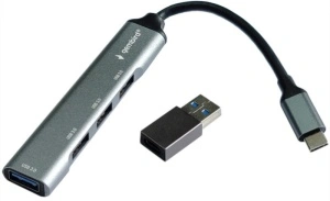 USB HUB, Type-C plus USB A na USB 3.0 četiri porta, Gembird UHB-U3P4-05