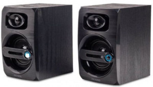 Zvučnici 2.0 Microlab B-23, Drveni zvučnici crni, 6W RMS (2 x 3W), USB napajanje, 3,5mm