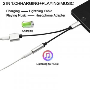 Adapter iPhone LIGHTNING na audio 3,5mm plus ženski iPhone Lightning konektor za punjenje, GL026 - Img 5