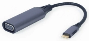 Adapter Type-C muški na VGA 15 pin ženski, Gembird A-USB3C-VGA-01
