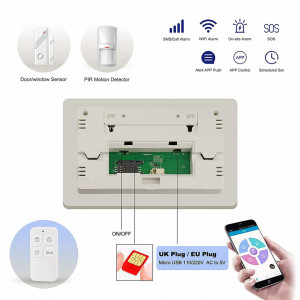 Bežični GSM plus WiFi alarm Wolf Guard YL-007M3GB sa jednim PIR senzorom na 9V - Img 7