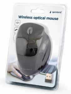 Bežični miš WiFI GEMBIRD MUSW-6B-02, 2,4GHz opticki USB 6-button 800-1600Dpi black 112mm - Img 3