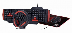 Gejmerski komplet: tastatura, miš, slušalice, podloga GEMBIRD GGS-UMG4-02 - Img 1