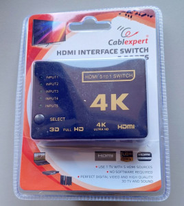 HDMI interface SWITCH, 5 portova, Gembird DSW-HDMI-53, daljinski - Img 3